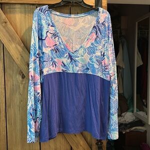Lilly Pulitzer Long Sleeve Finn top size XXL